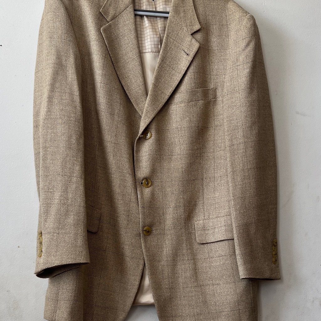 Tommy Hilfiger Men’s Beige Lined Blazer Size 41r